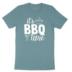 Its BBQ Time Ladies Short Sleeve Tee - Surf Blackout