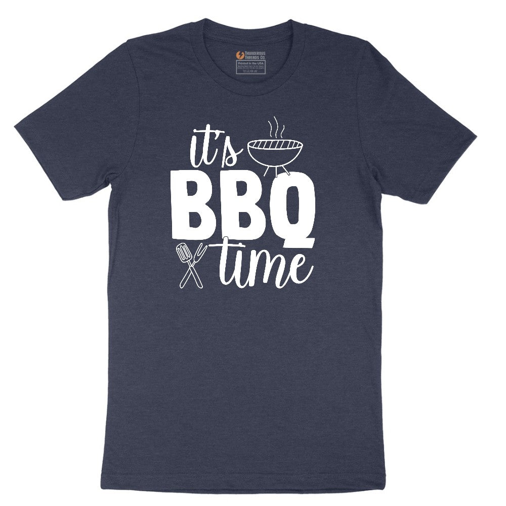 Its BBQ Time Short Sleeve Tee - Heather Navy