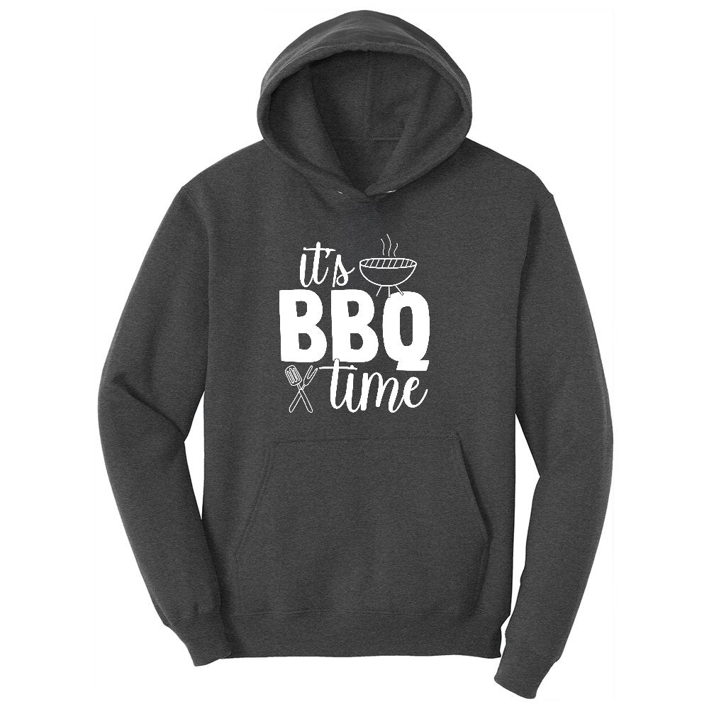 Its BBQ Time Youth Hoodie - Dark Heather Grey