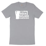 Its Beer OClock Somewhere Short Sleeve Tee - Athletic Heather Grey
