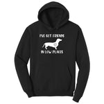 I've Got Friends in Low Places Ladies Hoodie - Jet Black