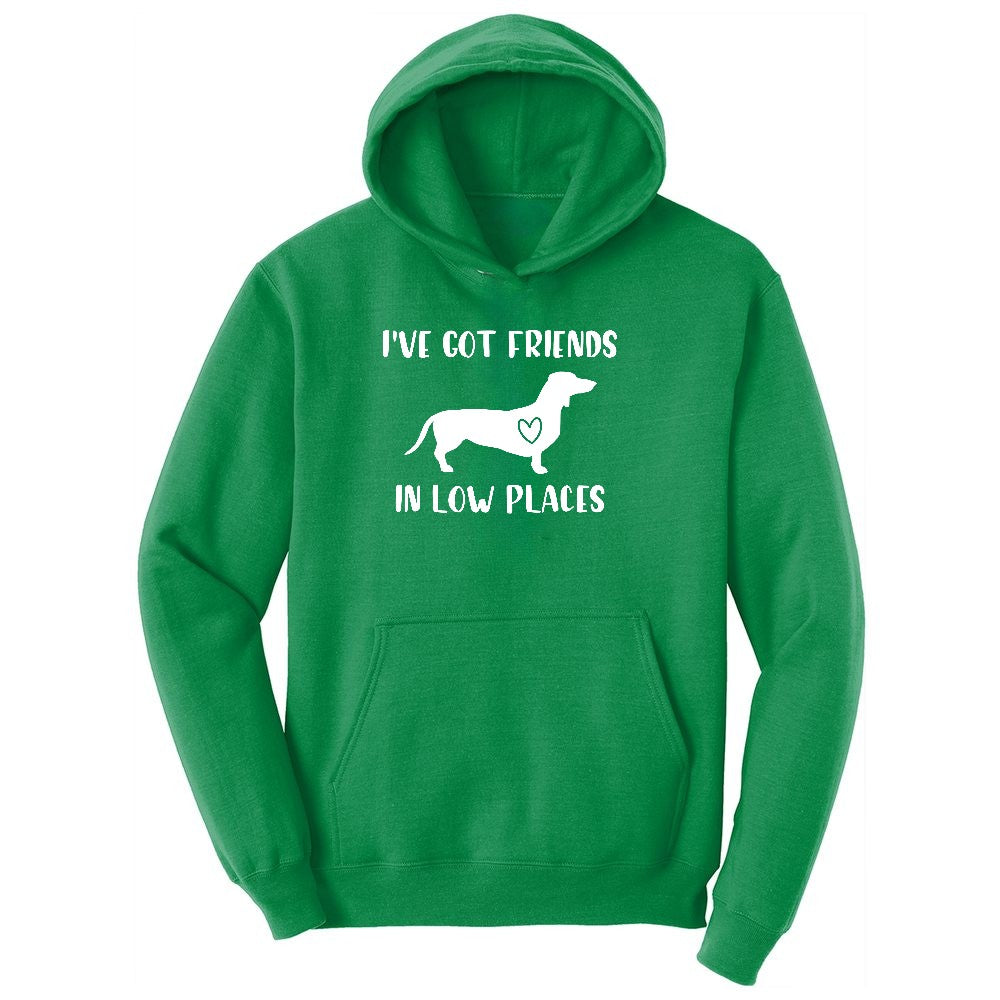 I've Got Friends in Low Places Ladies Hoodie - Kelly Green