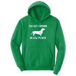 I've Got Friends in Low Places Ladies Hoodie - Kelly Green