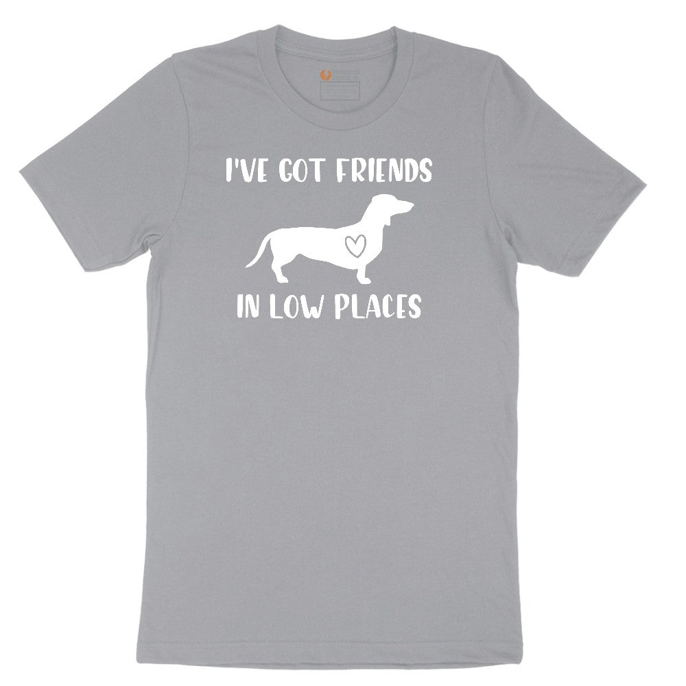 I've Got Friends in Low Places Short Sleeve Tee - Athletic Heather Grey