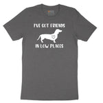 I've Got Friends in Low Places Short Sleeve Tee - Dark Heather Grey