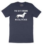 I've Got Friends in Low Places Short Sleeve Tee - Heather Navy