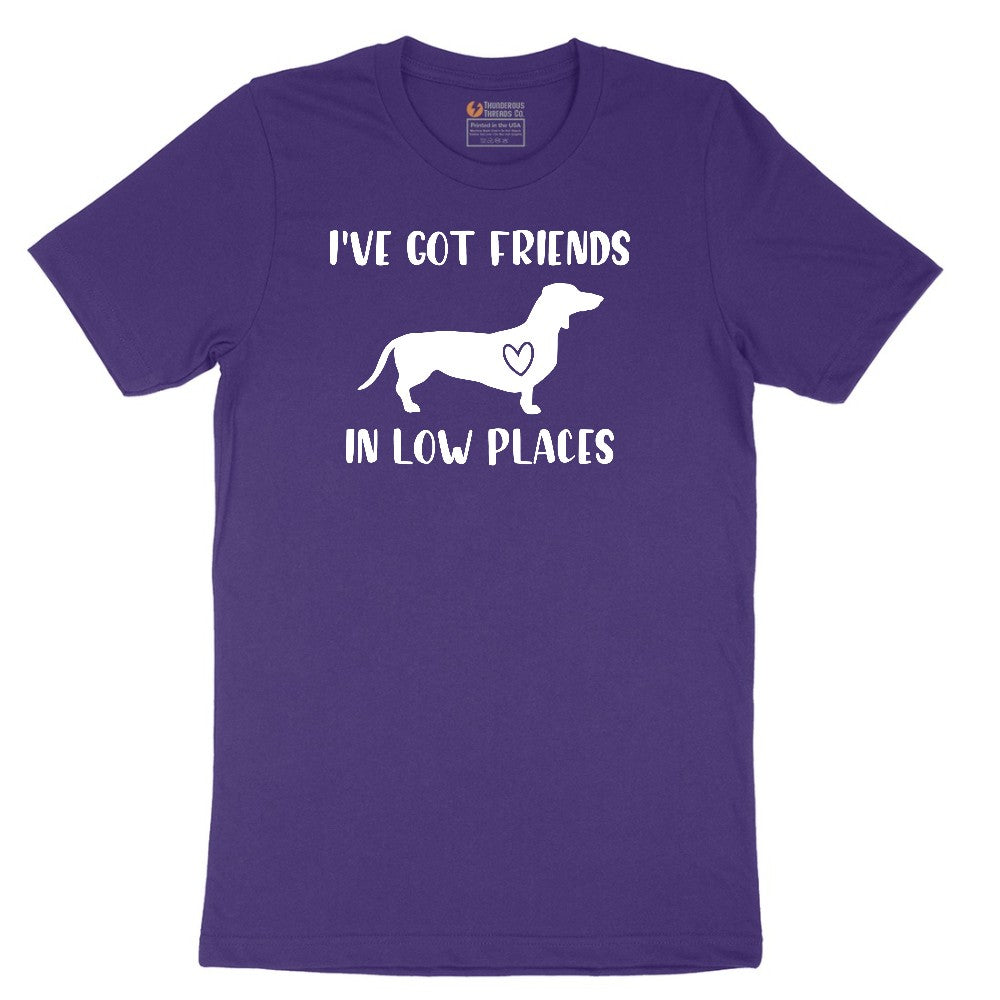 I've Got Friends in Low Places Short Sleeve Tee - Team Purple
