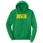Jedi For Jesus Ladies Hoodie - Kelly Green