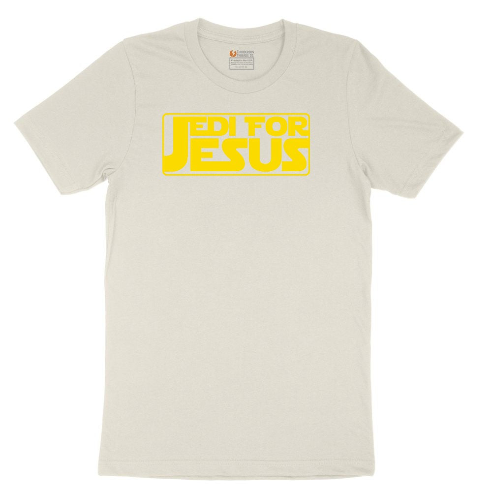 Jedi For Jesus Ladies Short Sleeve Tee - Natural Heather