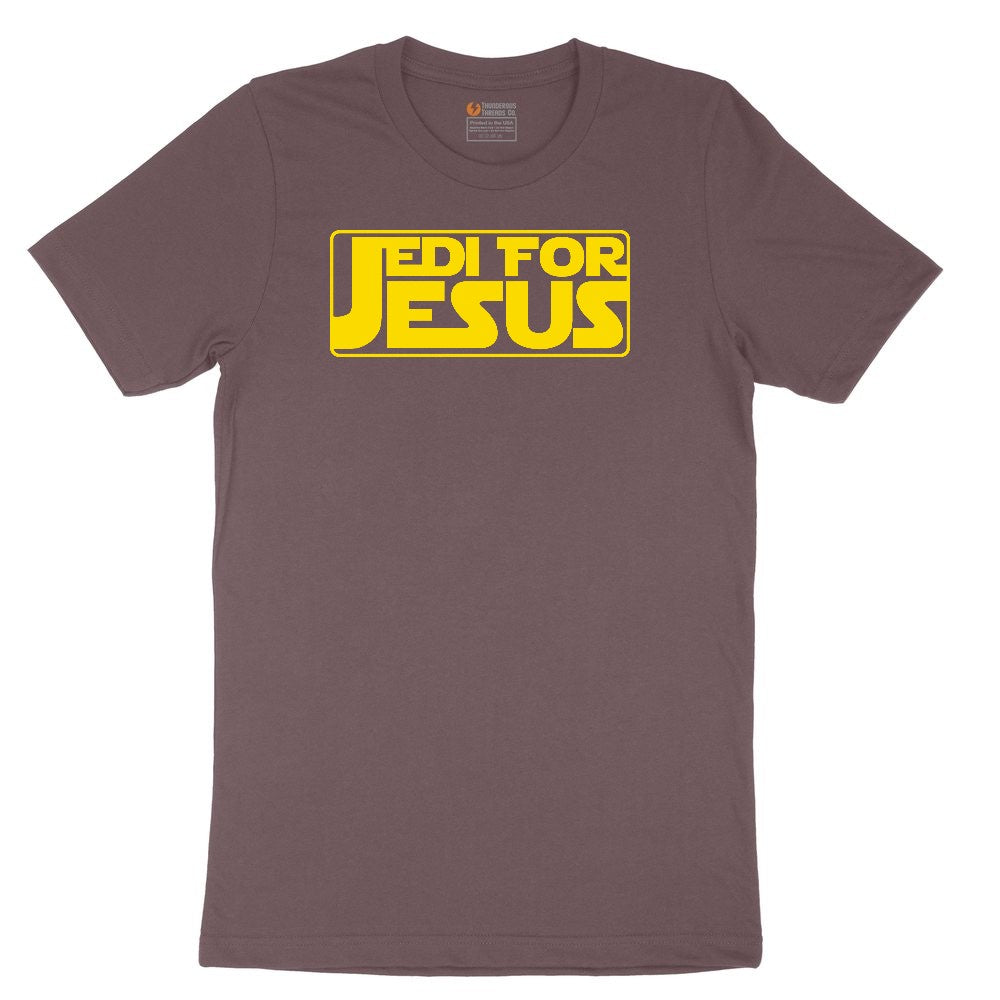 Jedi For Jesus Ladies Short Sleeve Tee - Sangria Blackout