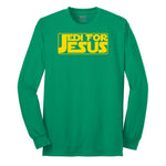 Jedi For Jesus Long Sleeve Tee - Kelly Green