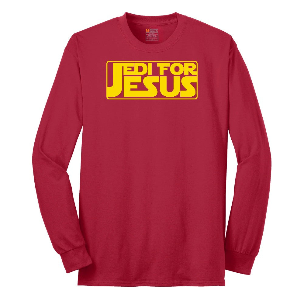 Jedi For Jesus Long Sleeve Tee - Red