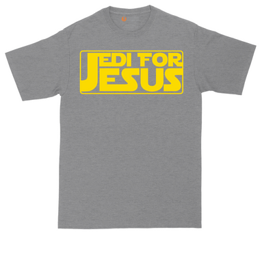 Jedi For Jesus tall t-shirt for men in Jet Black