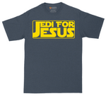 Jedi For Jesus tall t-shirt for men in Heather Navy