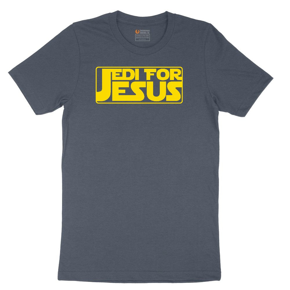 Jedi For Jesus Toddler Short Sleeve Tee - Heather Navy