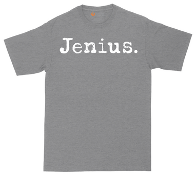 Jenius tall t-shirt for men in Dark Heather Grey