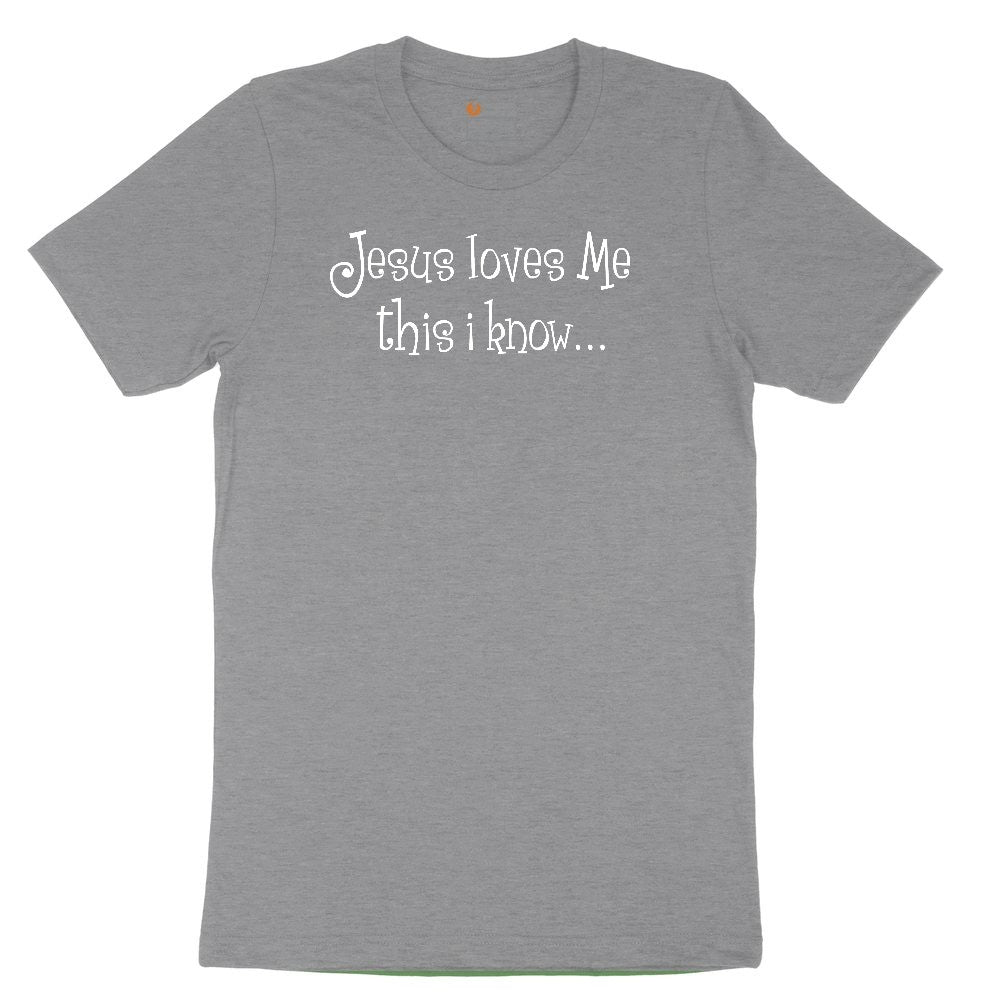 Jesus Loves Me Youth Short Sleeve Tee - Athletic Heather