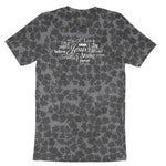 Jesus Subway Ladies Short Sleeve Tee - Black Leopard
