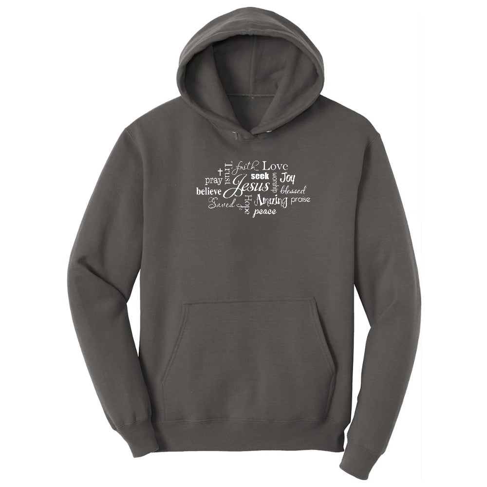 Jesus Subway Hoodie - Charcoal