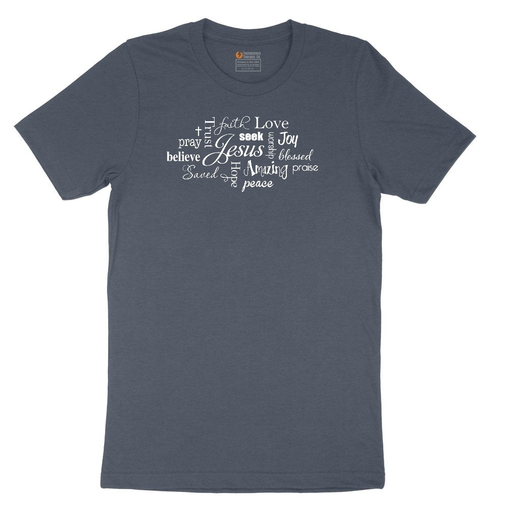 Jesus Subway Youth Short Sleeve Tee - Heather Navy
