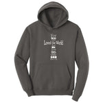John 3 16 Cross Hoodie - Charcoal