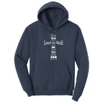 John 3 16 Cross Hoodie - Navy
