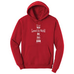 John 3 16 Cross Hoodie - Red