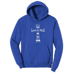 John 3 16 Cross Hoodie - True Royal