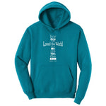 John 3 16 Cross Youth Hoodie - Teal