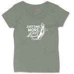 Just One More Cast Ladies Curvy Tee - Bamboo Blackout