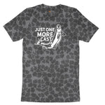 Just One More Cast Ladies Short Sleeve Tee - Black Leopard