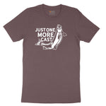 Just One More Cast Ladies Short Sleeve Tee - Sangria Blackout