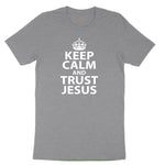 Keep Calm and Trust Jesus Toddler Short Sleeve Tee - Athletic Heather