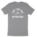 Keep Your Grip on the Stick - Mens & Ladies T-Shirt Toddler Short Sleeve Tee - Athletic Heather