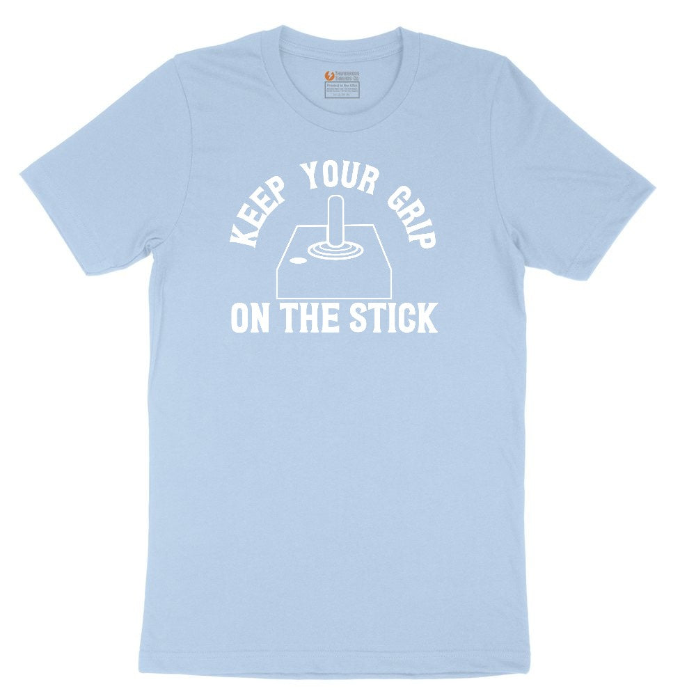 Keep Your Grip on the Stick - Mens & Ladies T-Shirt Toddler Short Sleeve Tee - Light Blue