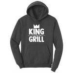 King of the Grill Ladies Hoodie - Dark Heather Grey