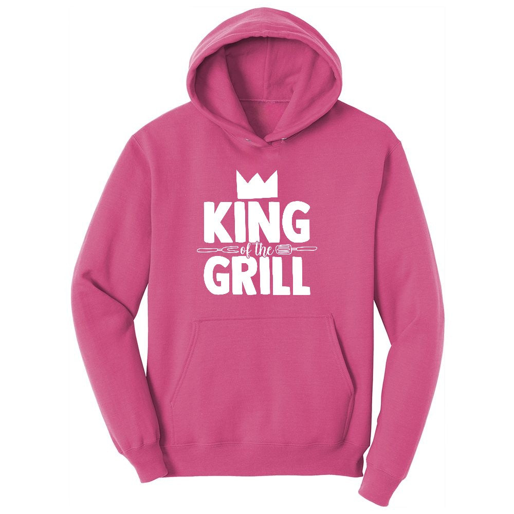 King of the Grill Ladies Hoodie - Sangria