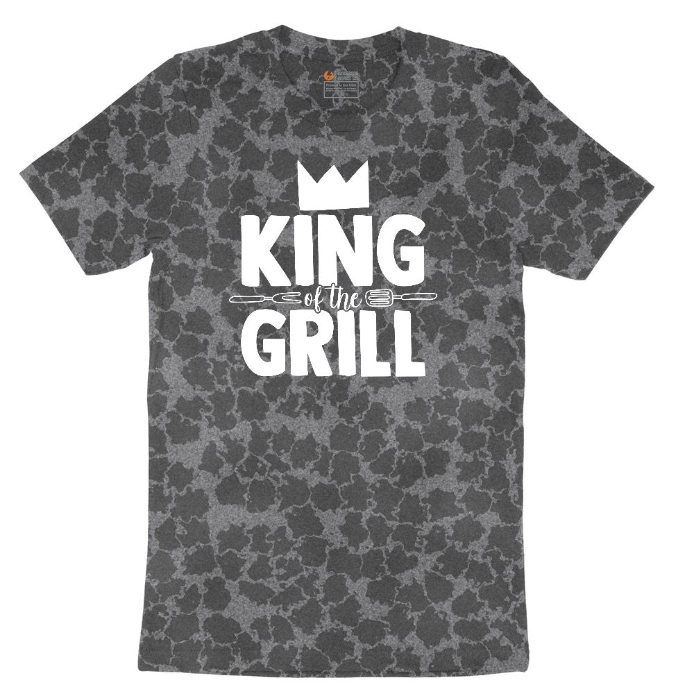 King of the Grill Ladies Short Sleeve Tee - Black Leopard