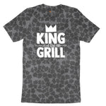 King of the Grill Ladies Short Sleeve Tee - Black Leopard