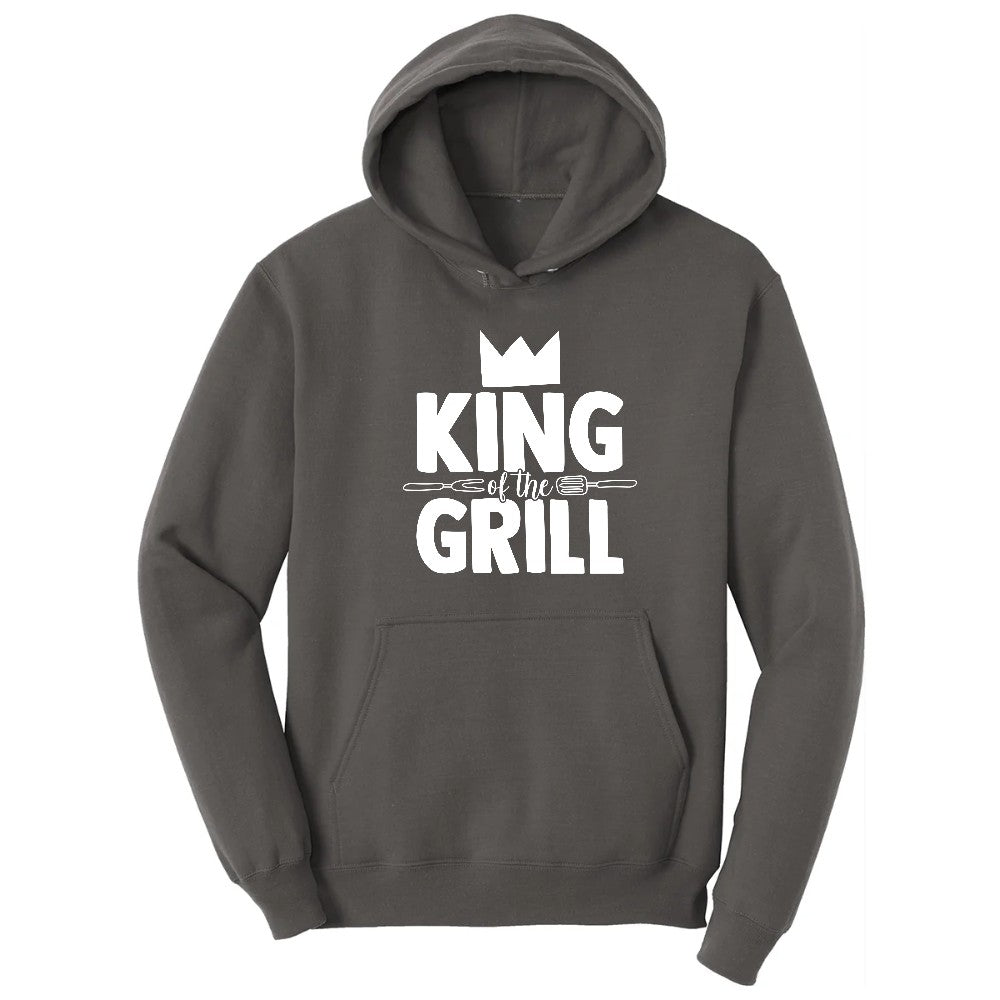 King of the Grill Hoodie - Charcoal