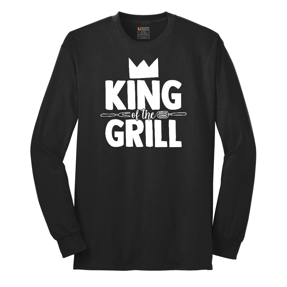 King of the Grill Long Sleeve Tee - Jet Black