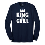 King of the Grill Long Sleeve Tee - Navy