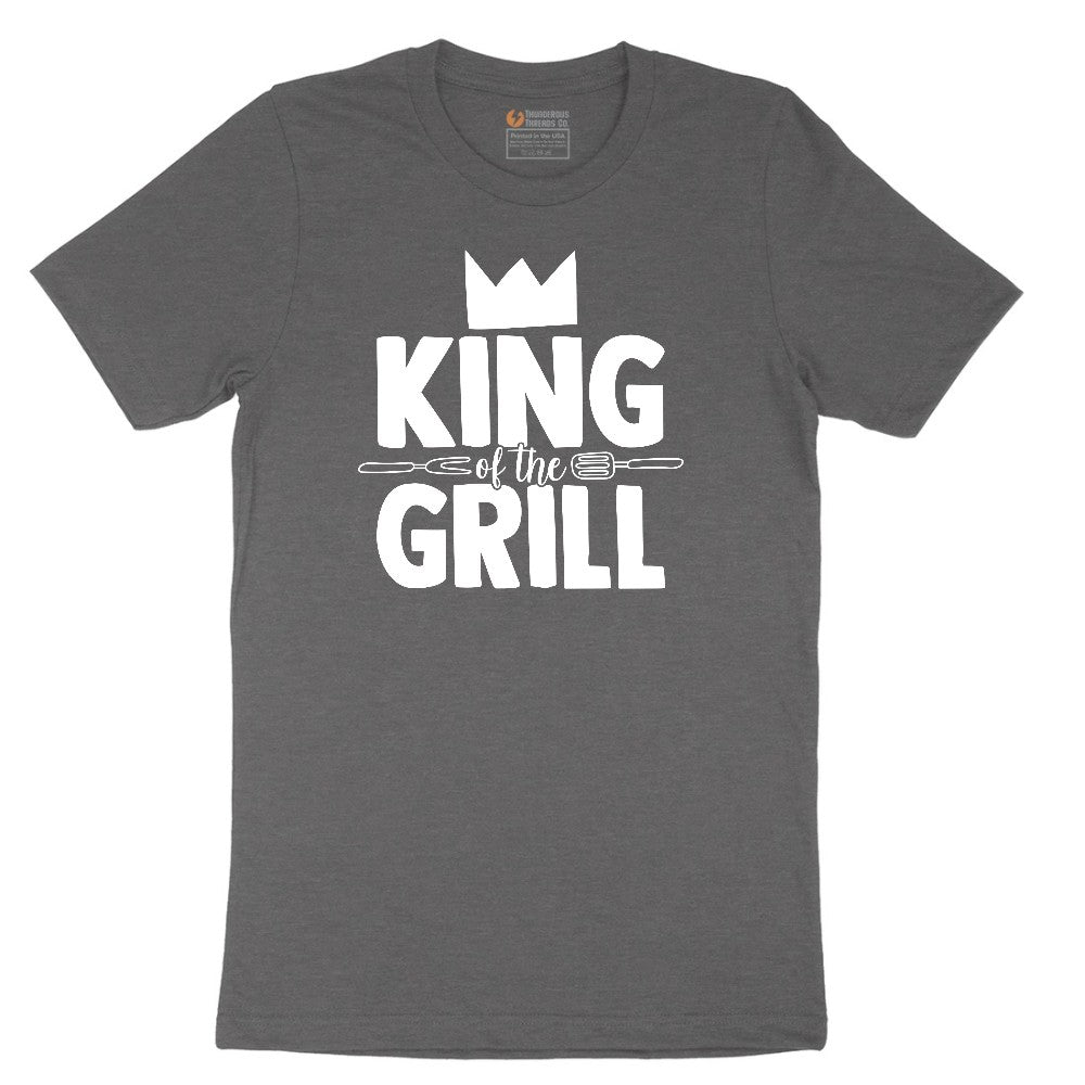 King of the Grill Short Sleeve Tee - Dark Heather Grey