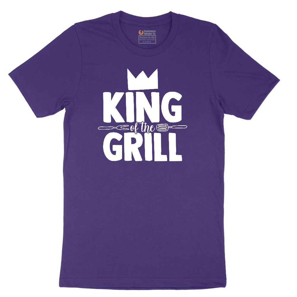 King of the Grill Short Sleeve Tee - Team Purple