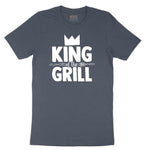 King of the Grill Youth Short Sleeve Tee - Heather Navy