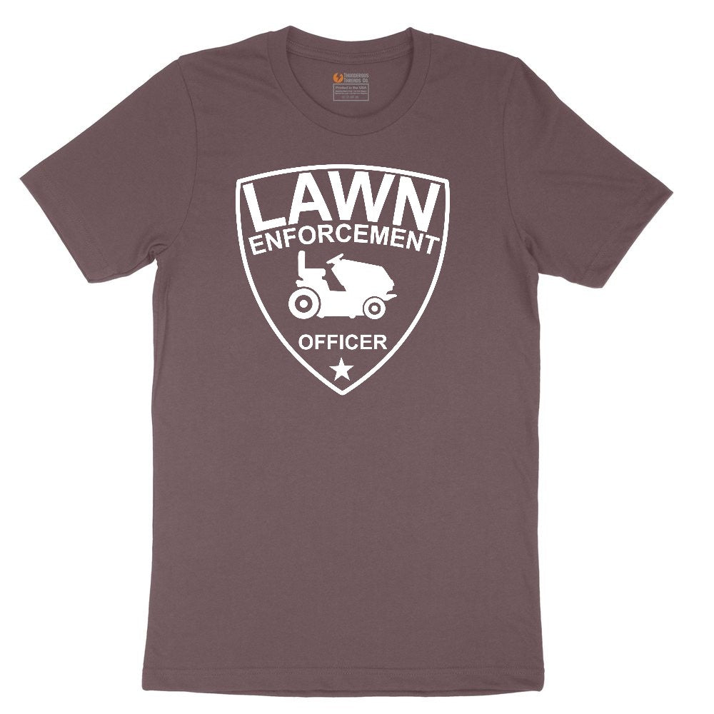 Lawn Enforcement Officer Ladies Short Sleeve Tee - Sangria Blackout