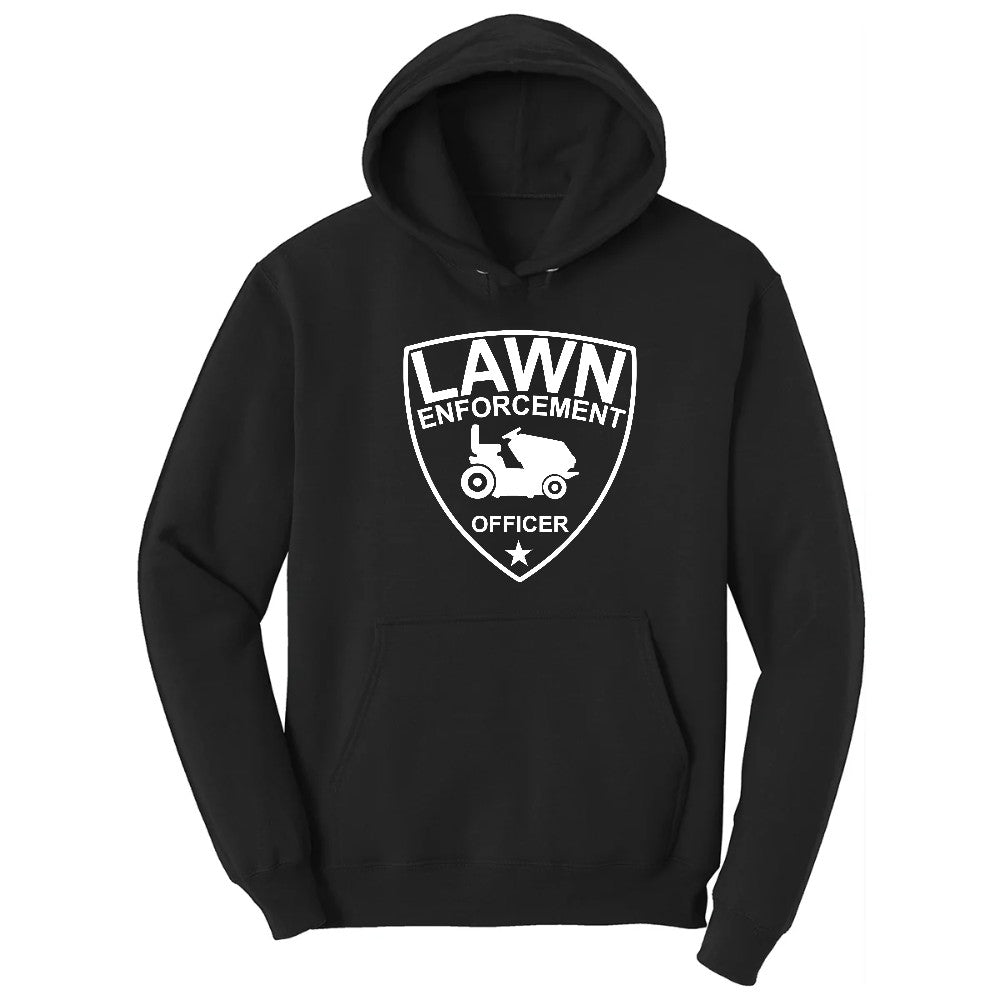 Lawn Enforcement Officer Hoodie - Jet Black