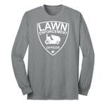 Lawn Enforcement Officer Long Sleeve Tee - Athletic Grey