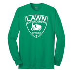 Lawn Enforcement Officer Long Sleeve Tee - Kelly Green