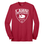 Lawn Enforcement Officer Long Sleeve Tee - Red